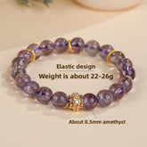 Natural Romantic Amethyst Single Circle Bracelet - Wisdom & Spirit